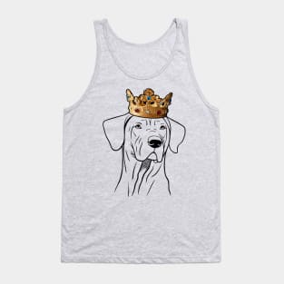 Rhodesian Ridgeback Dog King Queen Wearing Crown Tank Top